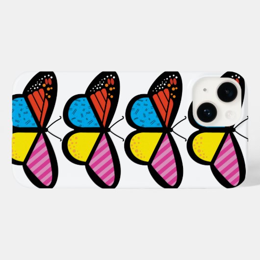 Modern Butterfly Phone Case Case-Mate iPhoneケース (裏面 (横))