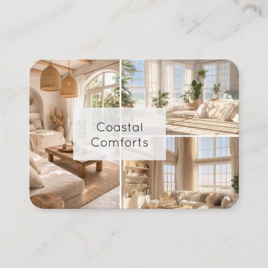 Modern Cabin Rental Property QR Code 名刺 (正面)