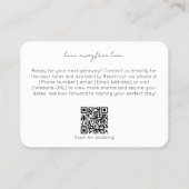  Modern Cabin Rental Property QR Code 名刺 (裏面)