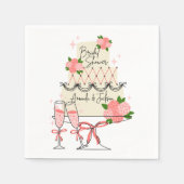 Modern Cake Bridal Shower スタンダードカクテルナプキン (正面)