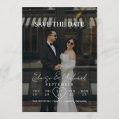Modern Calendar Style Photo Save The Date 招待状 (正面)
