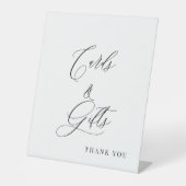 Modern Calligraphy Cards & Gifts Wedding Pedestal  台座サイン (正面)