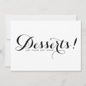 Modern Calligraphy | Dessert Wedding Sign Card 招待状 (正面)