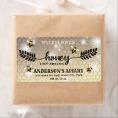 Modern calligraphy honey branch  jar label ラベル (インサイチュ)