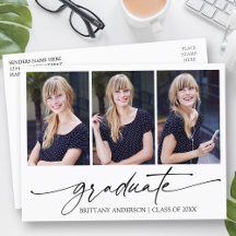 Modern Calligraphy Ink Script 3 Photo Graduation