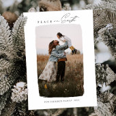 Modern Calligraphy Vertical Peace on Earth シーズンカード