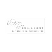 Modern Calligraphy We Do Wedding Return Address ラバースタンプ (インプリント)