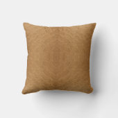 Modern Camel Brown Wavy Ripples Abstract Textured クッション (裏面)