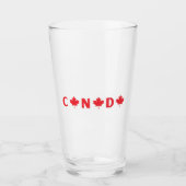 Modern canada canadian country Flag Souvenir タンブラーグラス (正面)