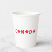 Modern canada canadian country Flag Souvenir 紙コップ (正面)