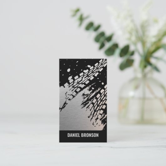 Modern Car Auto Mechanic Repair Service 名刺 (スタンド正面)