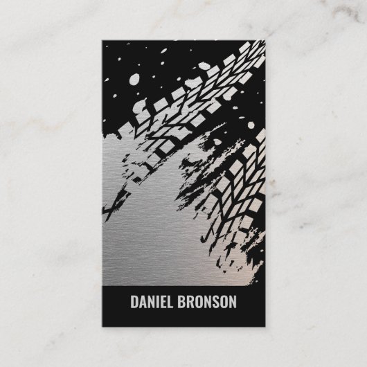 Modern Car Auto Mechanic Repair Service 名刺 (正面)