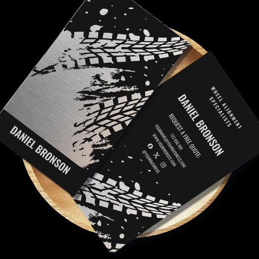 Modern Car Auto Mechanic Repair Service 名刺