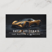 Modern Car Wash Detailing Pressure Washing 名刺 (裏面)