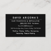 Modern Car Wash Detailing Pressure Washing 名刺 (正面)