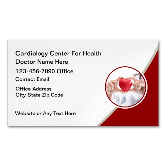 Modern Cardiologist Cardiovascular  マグネット名刺 (正面)