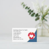 Modern Cardiologist Cardiovascular Business Cards 名刺 (スタンド正面)