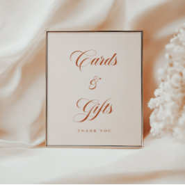 Modern Cards and Gifts Bridal Shower Table ポスター