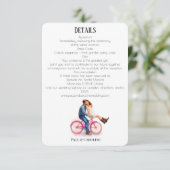 Modern Casual Romantic Couple Illustration エンクロージャーカード (スタンド正面)