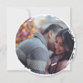 Modern Casual Romantic Couple Wedding Illustration 招待状 (裏面)