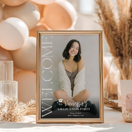 Modern Casual  Trendy photo graduation Welcome ポスター