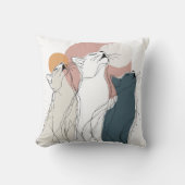 Modern Cat Art Sofa Cushion クッション (正面)