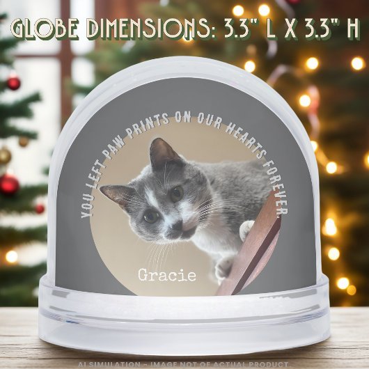 Modern Cat Memorial Remembrance Custom Pet Photos 
