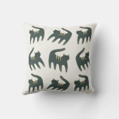 Modern Cat Pattern クッション (裏面)