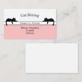 Modern Cat Sitting 名刺 (正面/裏面)