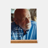 Modern Celebration Of Life Photo Funeral Memorial  アクリルサイン (正面)