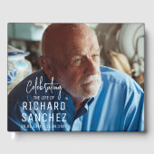 Modern Celebration Of Life Photo Funeral Memorial  ゲストブック (正面)