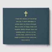 Modern Celebration Of Life Photo Funeral Memorial  ゲストブック (裏面)