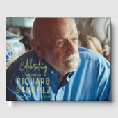 Modern Celebration Of Life Photo Funeral Memorial  ゲストブック (正面)