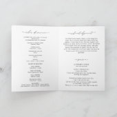 Modern Celebration Of Life Photo Funeral Program カード (内部)