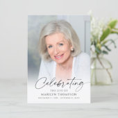 Modern Celebration of Life Photo Memorial Funeral プログラム (スタンド正面)