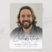 Modern Celebration of Life Photo Memorial Funeral プログラム (正面)