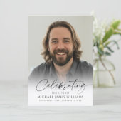 Modern Celebration of Life Photo Memorial Funeral プログラム (スタンド正面)