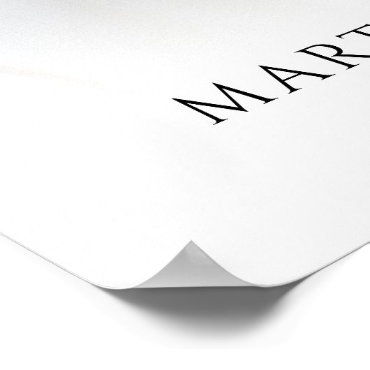 Modern Celebration of Life Photo Script Memorial ポスター (角)