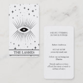 Modern Celestial Eye Tarot Lashes Black  名刺 (正面/裏面)