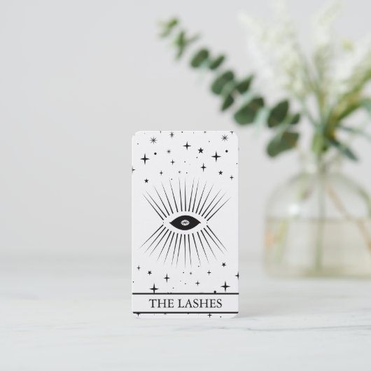 Modern Celestial Eye Tarot Lashes Black  名刺 (スタンド正面)