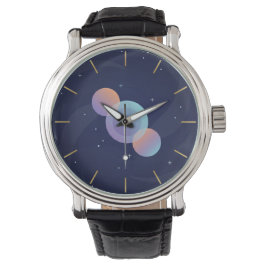Modern Celestial Galaxy Art Wrist Watch 腕時計