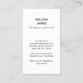 Modern Celestial Meditation Mindfulness Life Coach 名刺 (裏面)