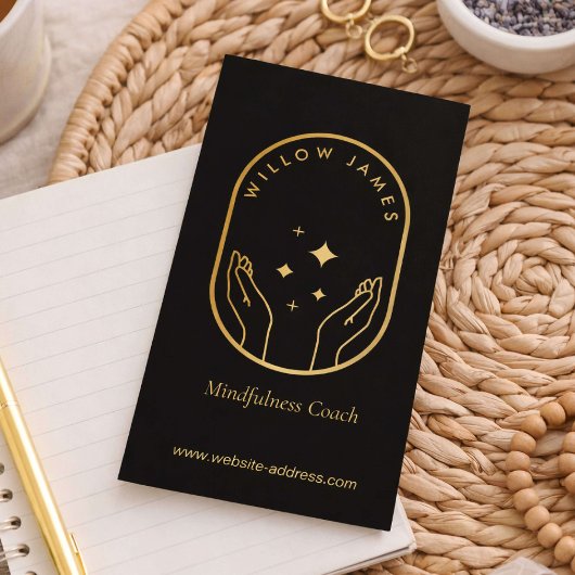 Modern Celestial Meditation Mindfulness Life Coach 名刺