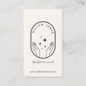 Modern Celestial Mindfulness Life Coach Ivory 名刺 (正面)