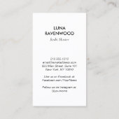 Modern Celestial Reiki Practitioner Healing Hands  名刺 (裏面)