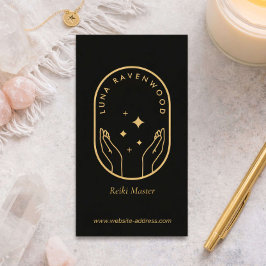 Modern Celestial Reiki Practitioner Healing Hands  名刺