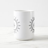 Modern Celestial Sunburst Mug コーヒーマグカップ (中央)