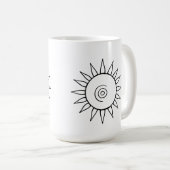 Modern Celestial Sunburst Mug コーヒーマグカップ (正面右)