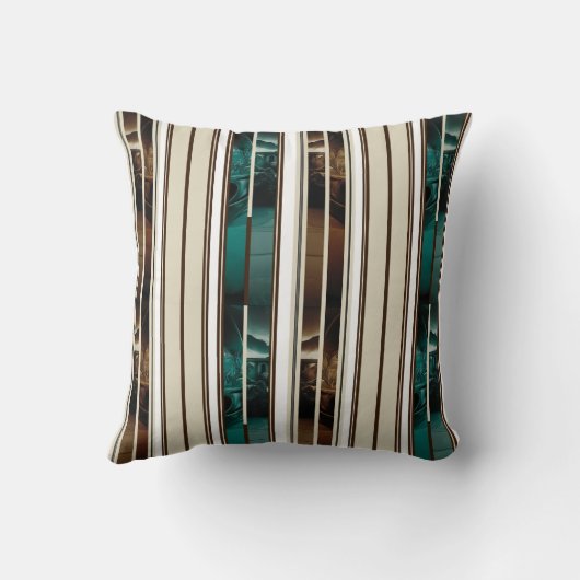 Modern Celestial Triple Vertical Stripe Decorative クッション (裏面)