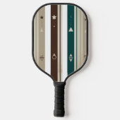 Modern Celestial Triple Vertical Stripe Pickleball ピックルボールラケット (裏面)